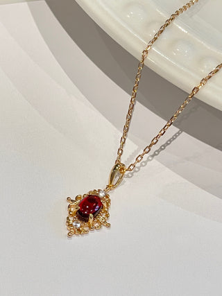 Ginny Garnet Necklace